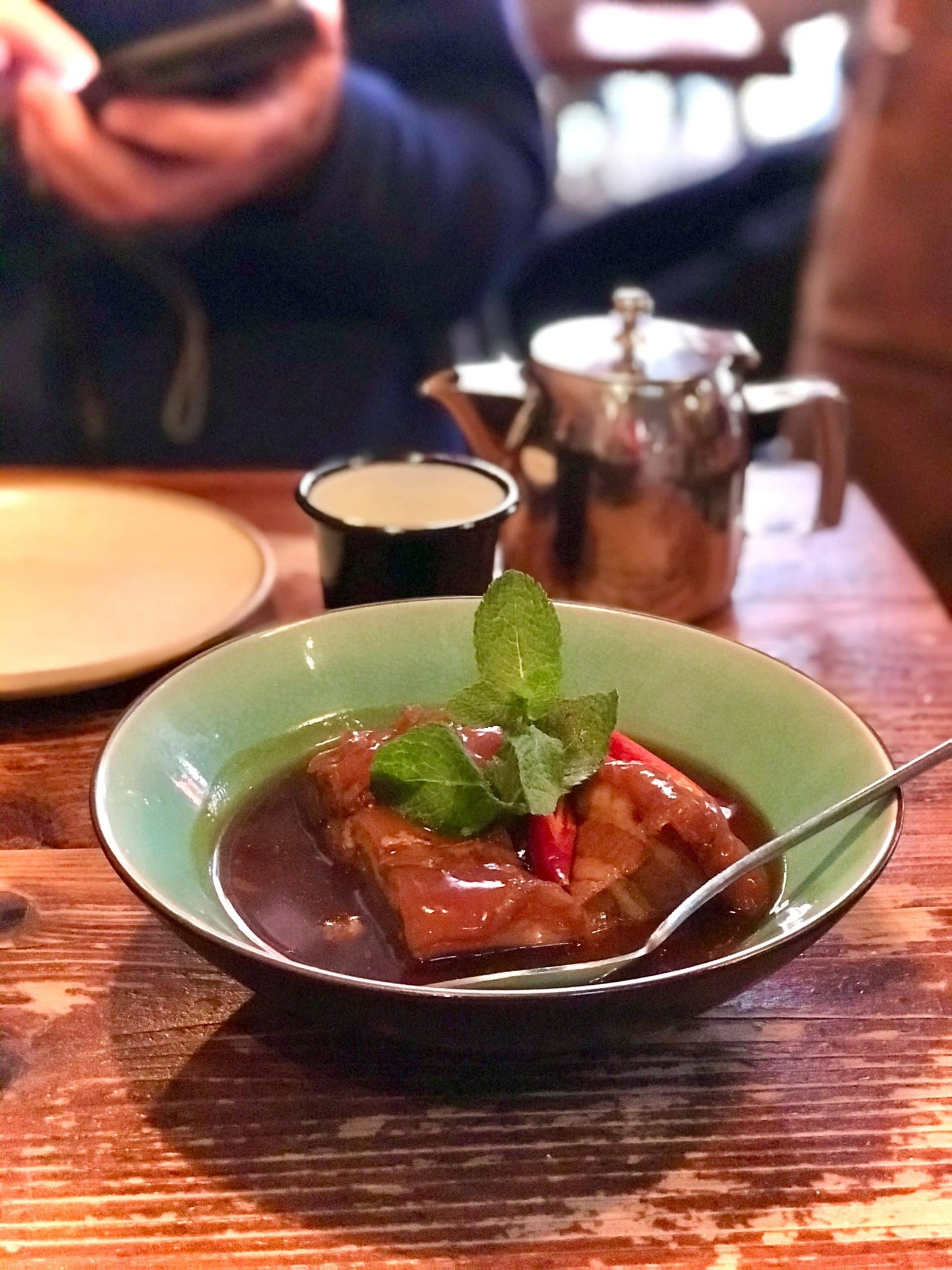 Tasty little plates at Viet Food made with fresh ingredients. Decent portions and very reasonably priced for this London tourist hotspot.