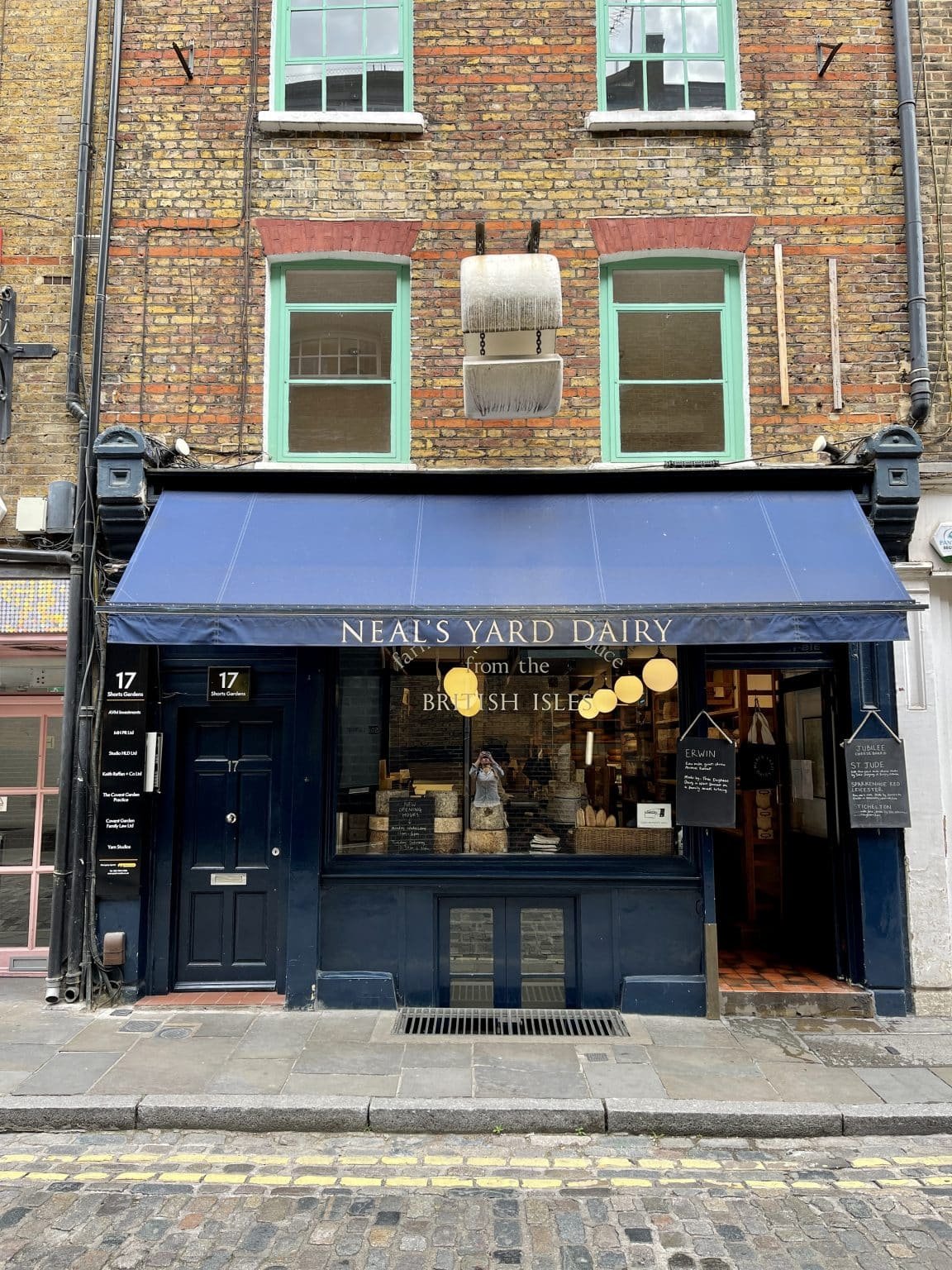 Neal's Yard Dairy London cheese in the big city